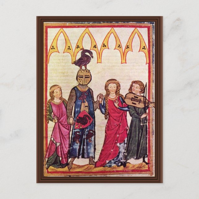 Postal Tornillo De Swanegoen Dos Damas Al Baile De M (Anverso)