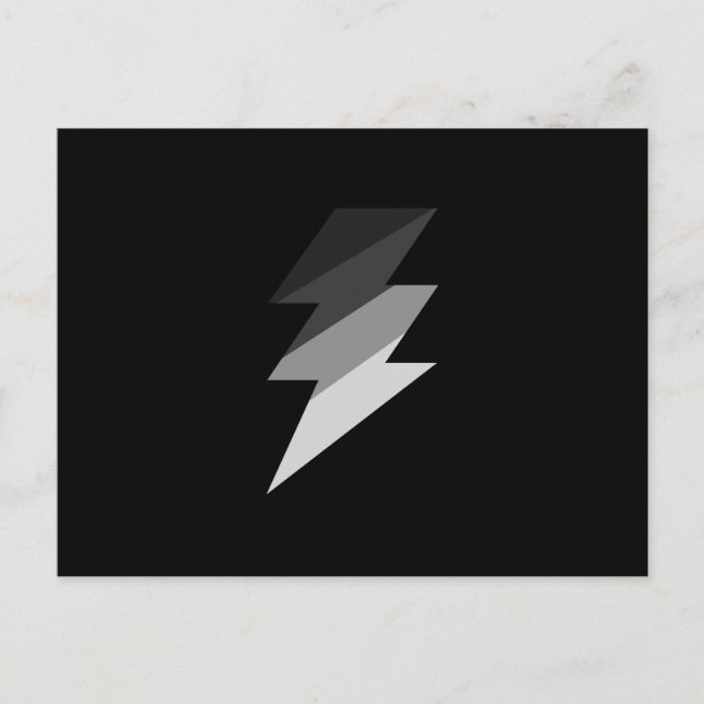 Postal Tornillo delgado Lightning plateado (Anverso)