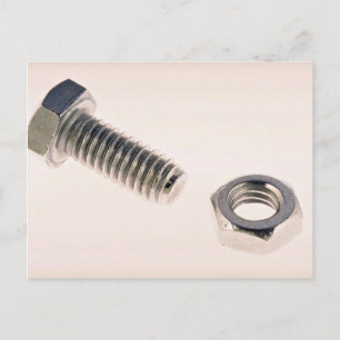 Postal Tornillo y tuerca únicos