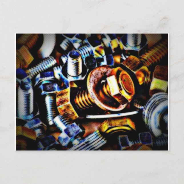 Postal Tornillos Pop Art (Anverso)