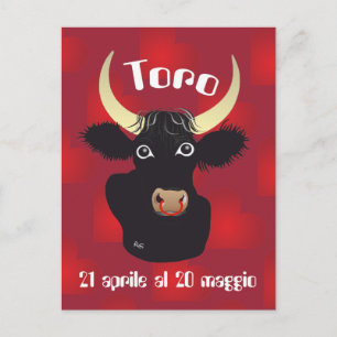Postal Toro 21 aprile al 20 maggio Cartolina