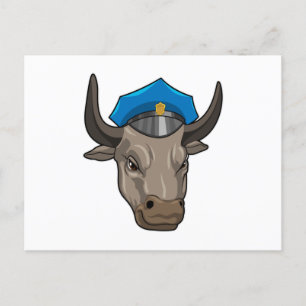Postal Toro como oficial de policía Policía