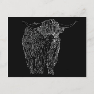 Postal Toro de Highlander de Escocia
