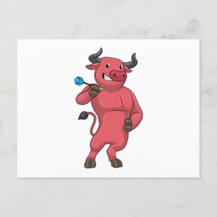 Postal Toro en Darts con Dart