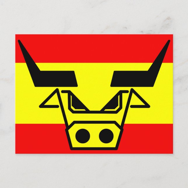 Postal Toro español (Anverso)