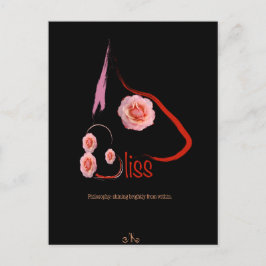 Postal Toro fanático inglés cae con arte Mascota de rosas