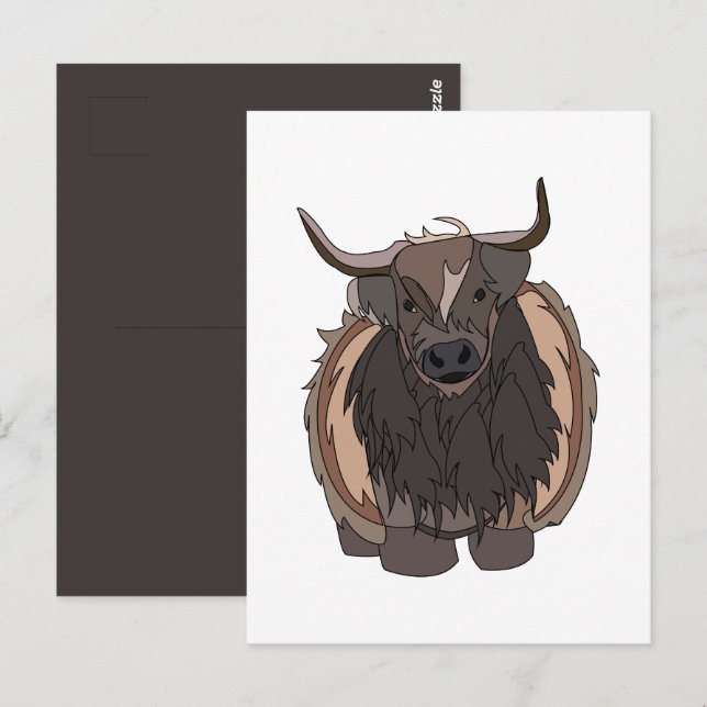 Postal Toro Ganado Toro (Anverso / Reverso)