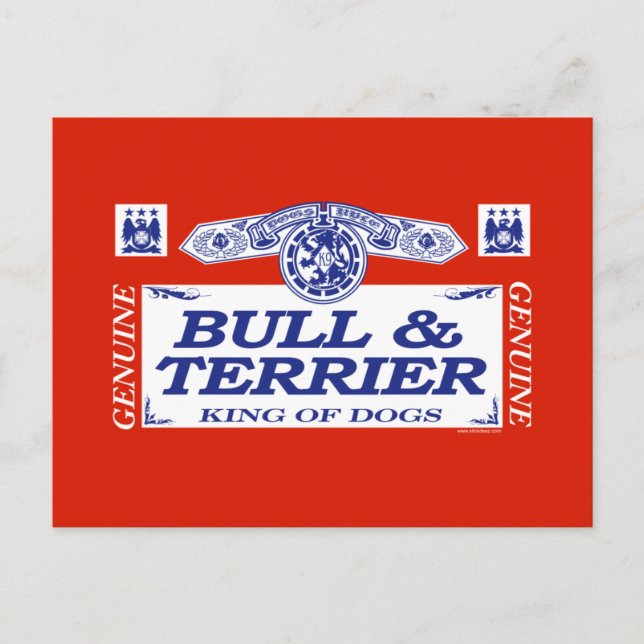 Postal Toro Y Terrier (Anverso)