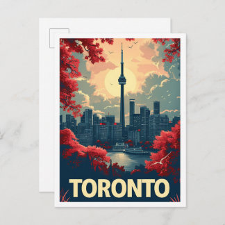 Postal Toronto Canada Art vintage Travel