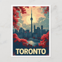 Postal Toronto Canada Art vintage Travel