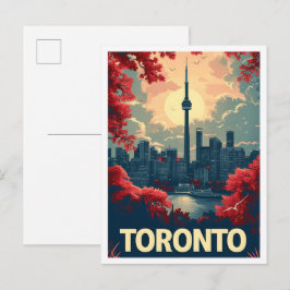 Postal Toronto Canadá Arte vintage Viaje