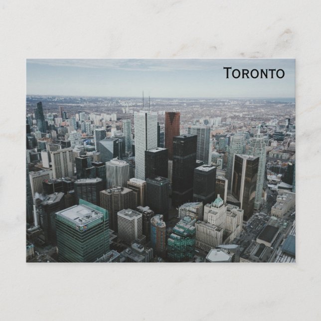 Postal Toronto Canada City Skyline Travel Photo (Anverso)