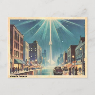 Postal Toronto Canadá CN Tower Vintage