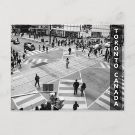 Postal Toronto, Canadá: Intersección Yonge-Dundas en B&W