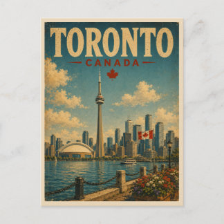 Postal Toronto Canadá Viaje Vintage