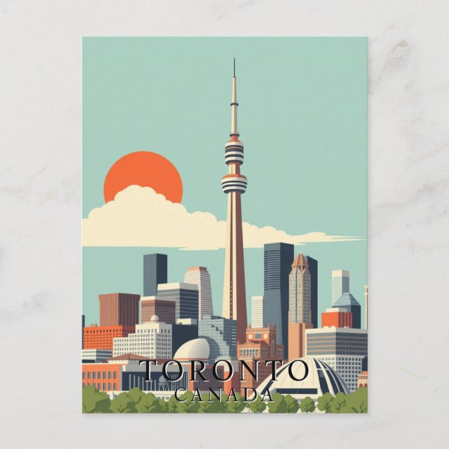 Postal Toronto, Canadá: Viajes de arte (Anverso)