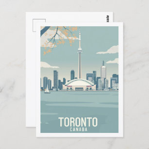 Postal Toronto Canadá Vintage Famoso lugar de viaje