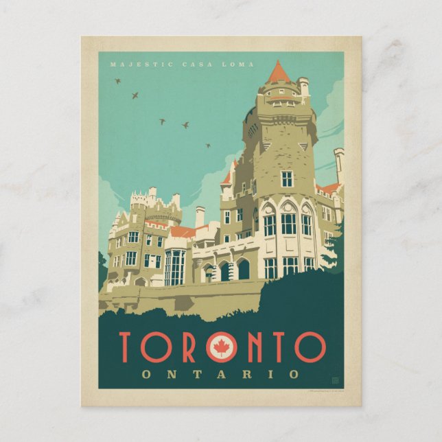 Postal Toronto, Ontario - Majestic Casa Loma (Anverso)