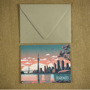 Postal Toronto Ontario Panorama Vista Ciudad