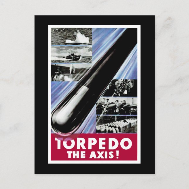Postal Torpedo El Eje (Anverso)