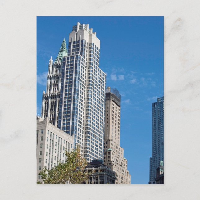Postal Torre Barclay Manhattan Nueva York (Anverso)