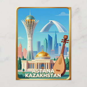 Postal Torre Bayterek de Astana Viajes