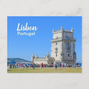 Postal Torre Belem de Lisboa en Portugal