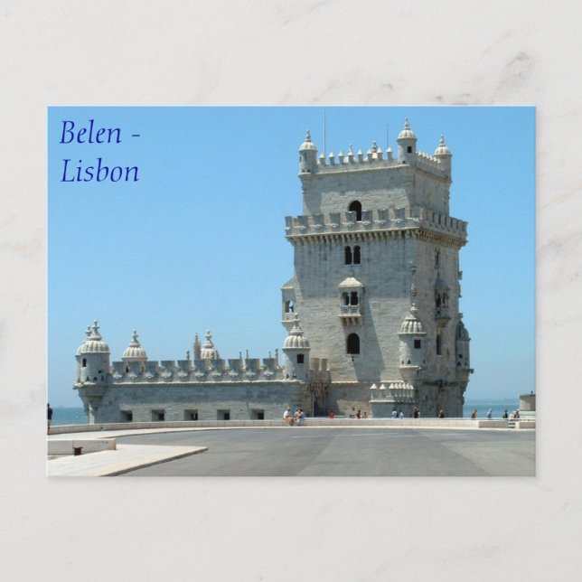 Postal Torre Belen - Lisboa - Portugal (Anverso)