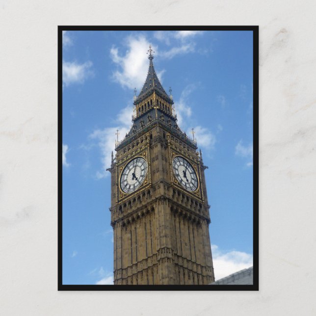 Postal torre big ben frontera (Anverso)