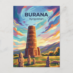 Postal Torre Burana Kirguistán