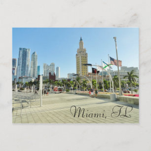 Postal Torre céntrica de Miami/de la libertad