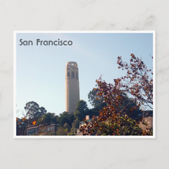 Postal torre coit (Anverso)