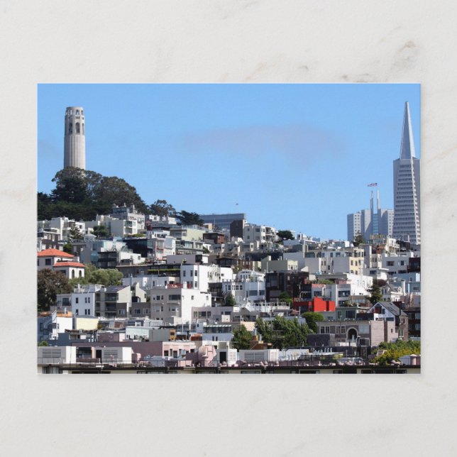 Postal Torre Coit de San Francisco (Anverso)