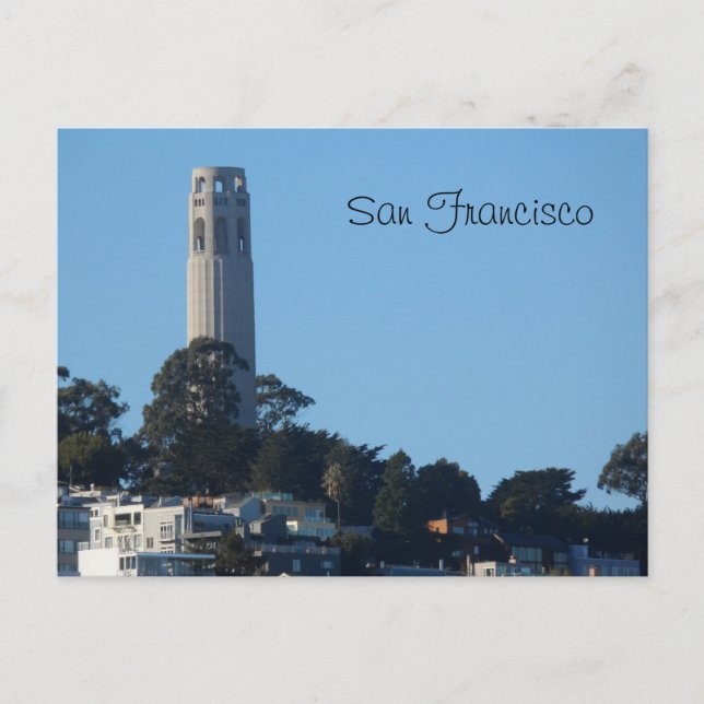 Postal Torre Coit - San Francisco (Anverso)