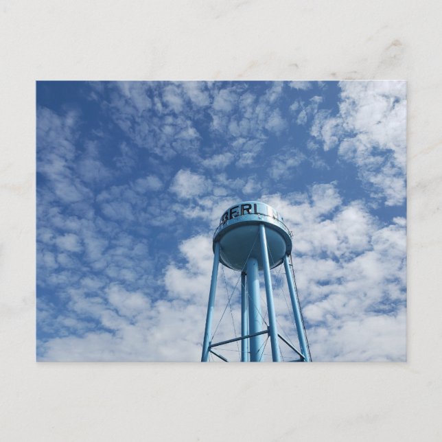 Postal Torre de Agua, Berlín, Ohio (Anverso)
