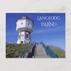 Postal Torre de Agua de la Isla de Langeoog, Frisia Orien
