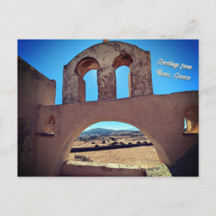 Postal Torre de Bazeos en Naxos,