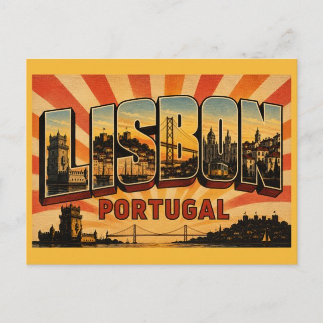 Postal Torre de Belém Lisboa Portugal (Anverso)