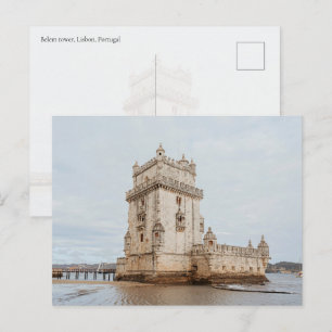 Postal Torre de Belem, Lisboa, Portugal