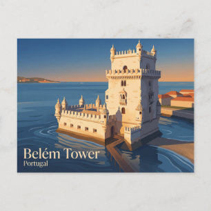 Postal Torre de Belém Portugal