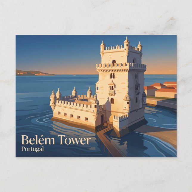 Postal Torre de Belém Portugal (Anverso)