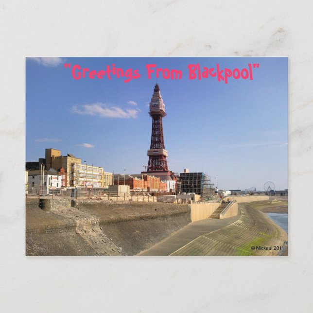 Postal Torre de Blackpool (Anverso)