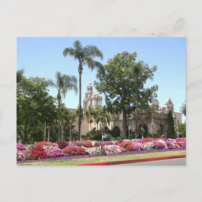 Postal Torre de California en Balboa Park, San Diego (Anverso)