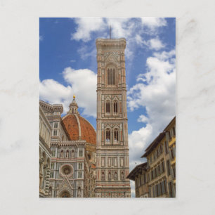 Postal Torre de Campana de Giotto en Florencia, Italia