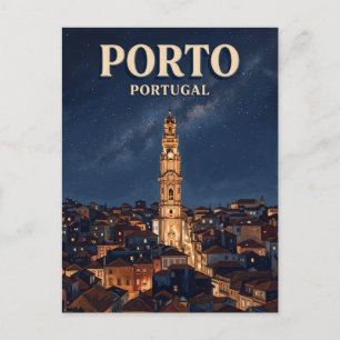 Postal Torre de Clérigos Porto Portugal