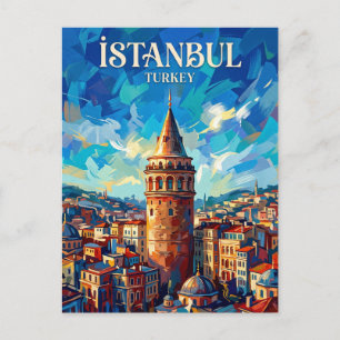 Postal Torre de Galata Turquía