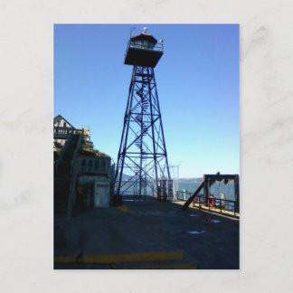 Postal torre de guardia de alcatraz
