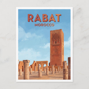 Postal Torre de Hassan Rabat Marruecos