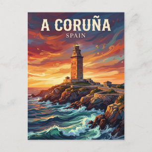 Postal Torre de Hércules España