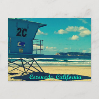 Postal Torre de la Guardia de la Vida de Coronado Califor